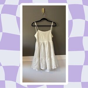White Eyelet Women’s Dress